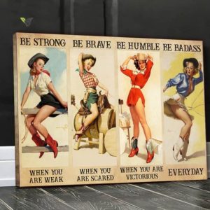 Vintage Cowgirl Canvas Poster Wall Art Poster Print Canvas Print Wall Decor