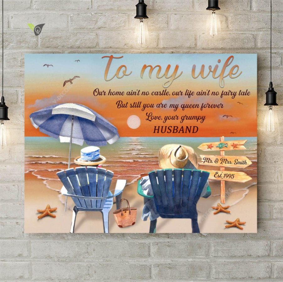 You Are My Queen Forever - Personalized Custom Canvas - Anniversary Gifts Poster Wall Art Canvas Print Wall Decor - Image 2