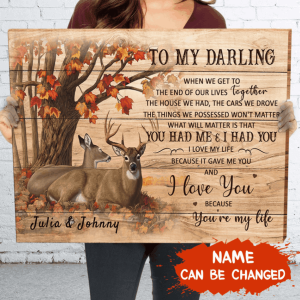 Youre My Life - Autumn Background - Personalized Custom Canvas - Gift For Couples Poster Wall Art Canvas Print Wall Decor