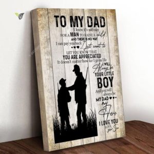 Hunting To My Dad Hero Canvas Poster Wall Art Poster Print Canvas Print Wall Decor