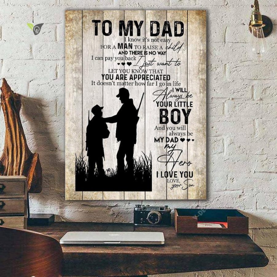 Hunting To My Dad Hero Canvas Poster Wall Art Poster Print Canvas Print Wall Decor - Image 2