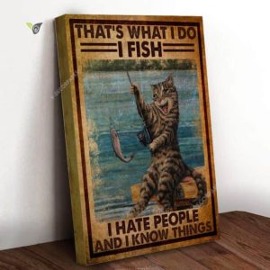 What I Do I Fish Canvas Poster Wall Art Poster Print Canvas Print Wall Decor