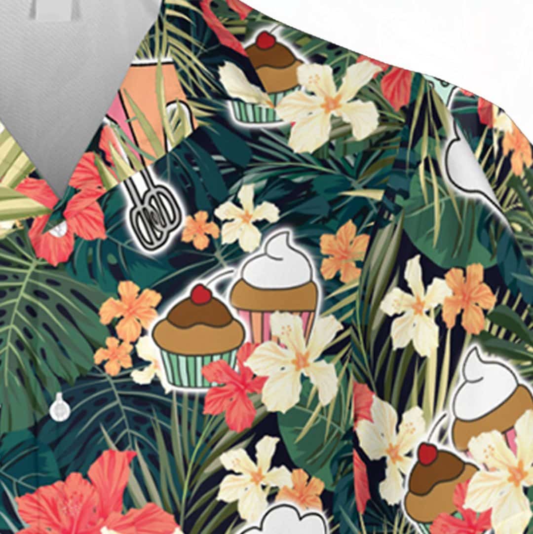 Bakery Hawaiian Shirt Tropical T-shirt - Image 4