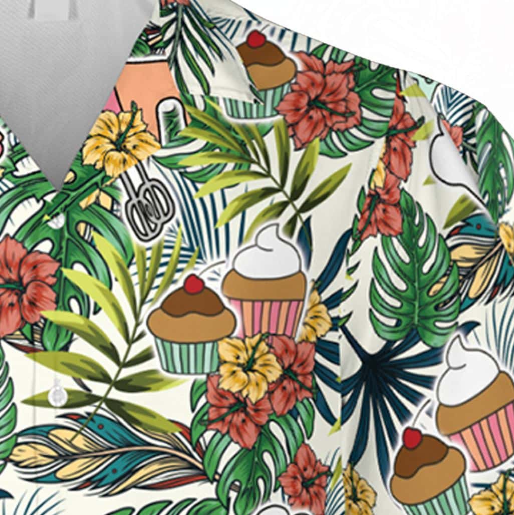 Tropical Plants Bakery Hawaiian T-shirt 3d Bakering Shirt - Image 4