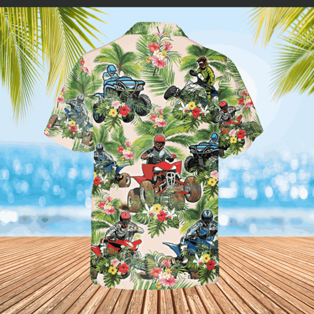 Atv Green Shirt Hawaii Shirt Aloha Shirt Mothers Day Gift - Image 2