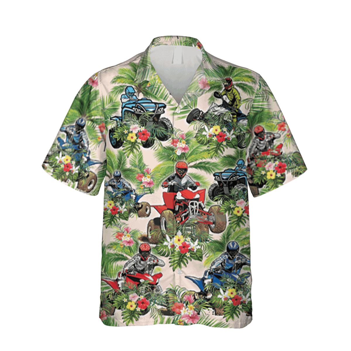 Atv Green Shirt Hawaii Shirt Aloha Shirt Mothers Day Gift - Image 3