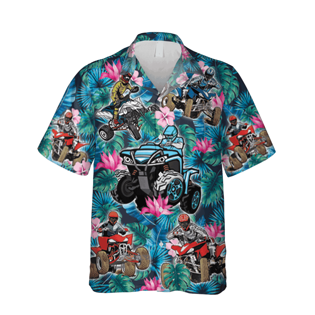 Atv Hawaiian T-shirt 4 Wheelers Tee Shirt For Women - Image 3