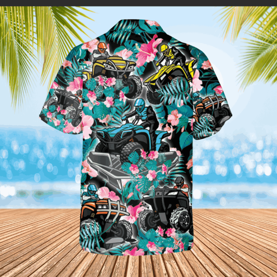 Atv Hawaiian T-shirt Beach Outfit For Women Dirt Riding Lovers - Image 2