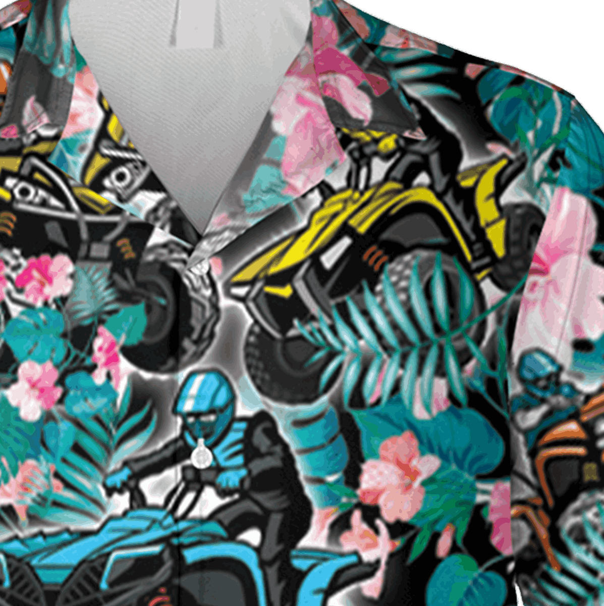 Atv Hawaiian T-shirt Beach Outfit For Women Dirt Riding Lovers - Image 4
