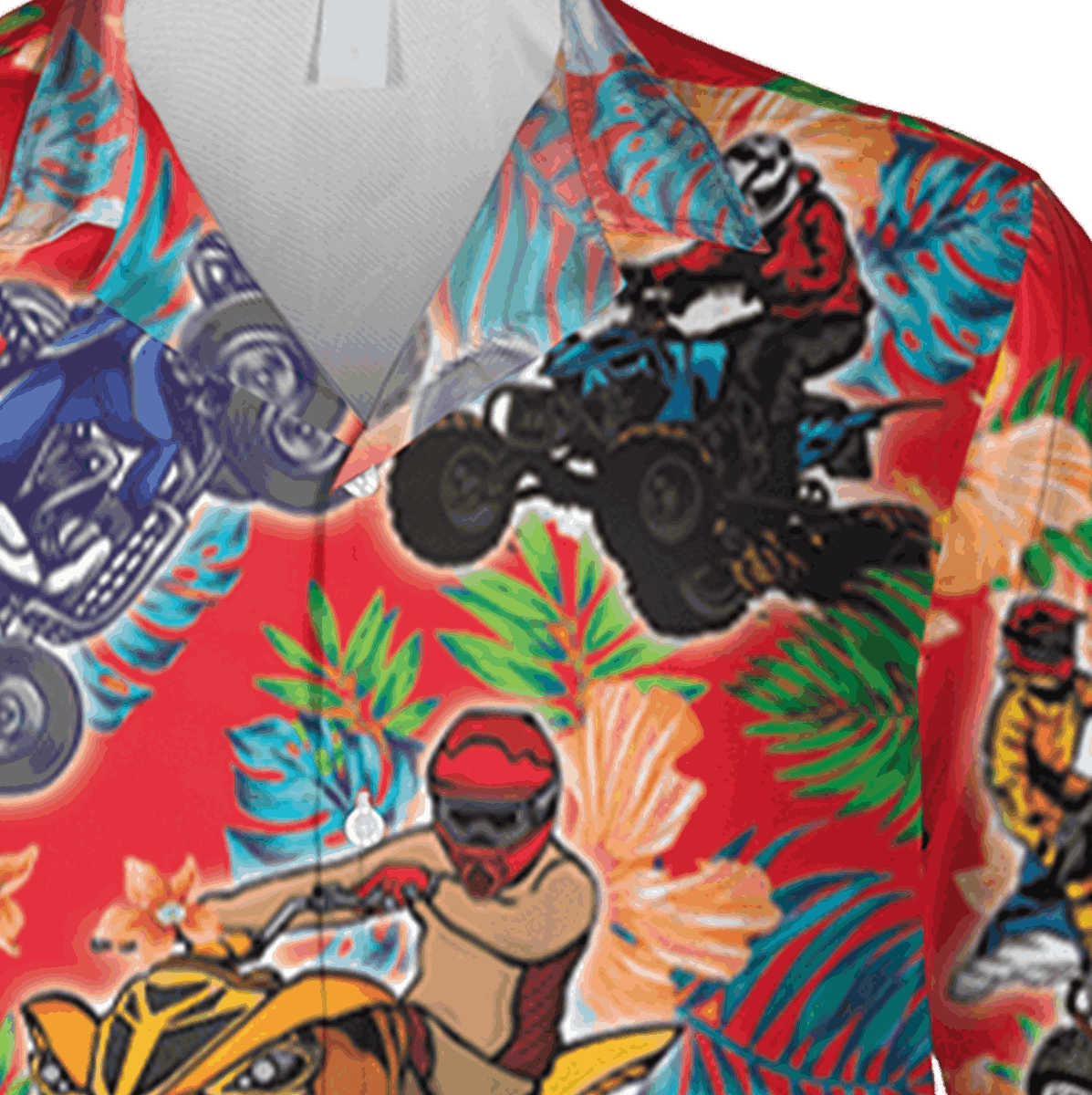 Atv Rider Red Hawaiian Shirt Funny Beach Shirt - Image 4
