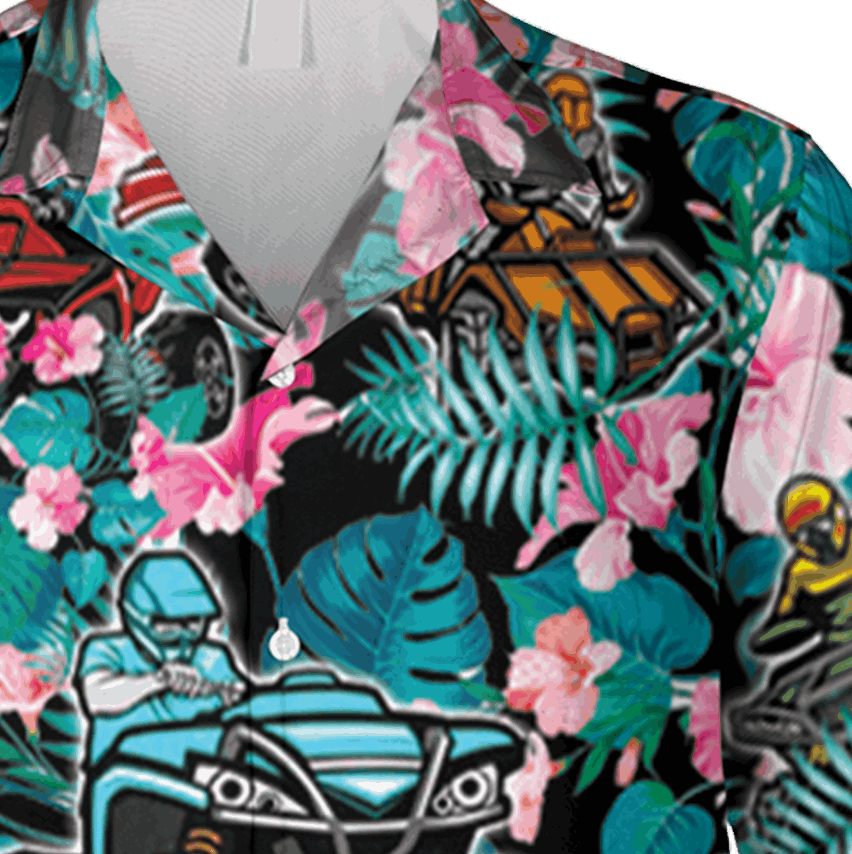 Atv Tropical Hawaii Shirt Summer Plants Hibibus Shirt - Image 4