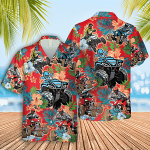 Atv Red Hawaii Shirt 4 Wheelers Lovers Gift