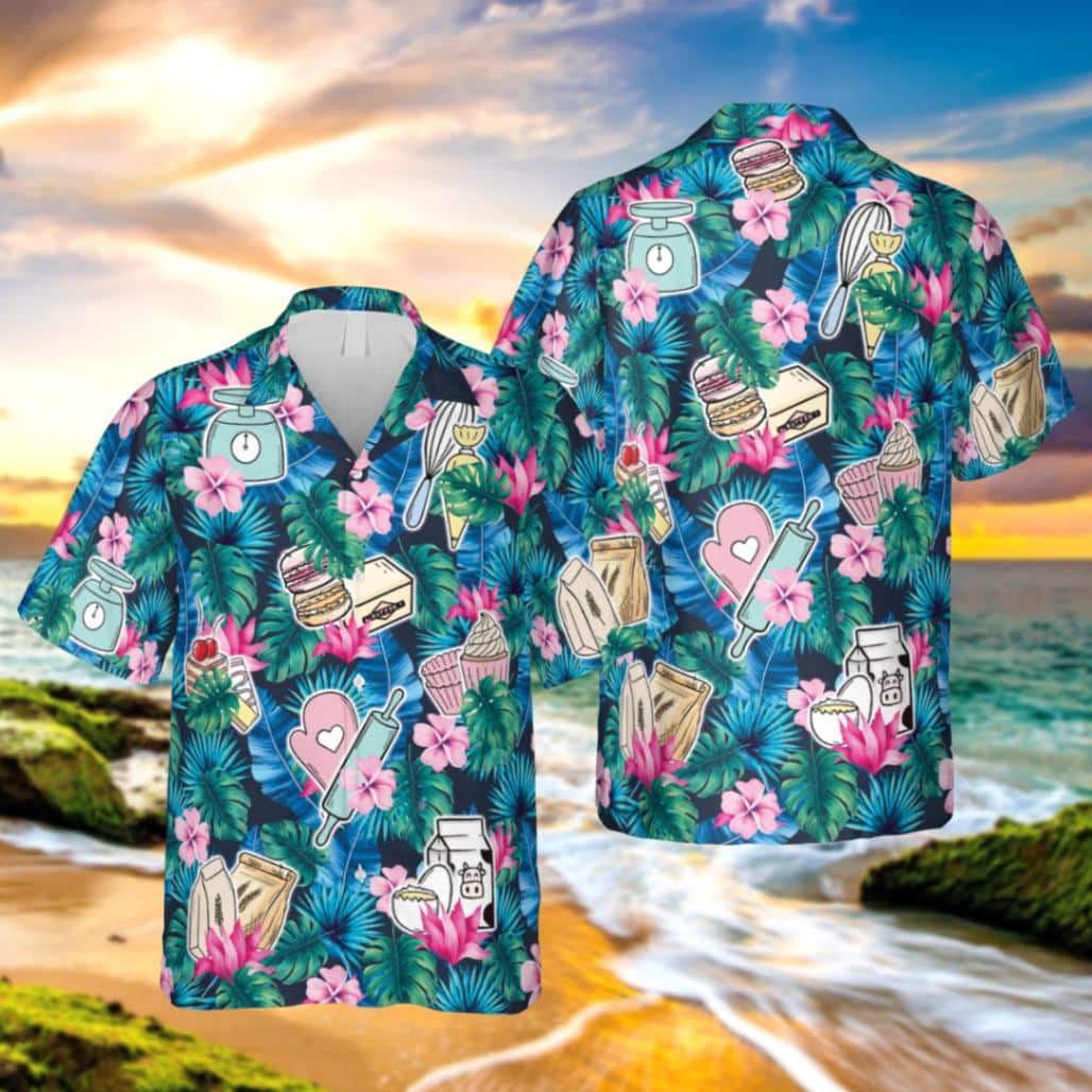 Blue Bakery Hawaiian Shirt Summer Outfit