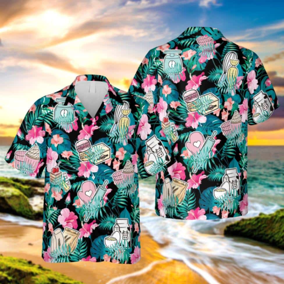 Baker Hibicus Hawaiian Shirt Fathers Day Gift