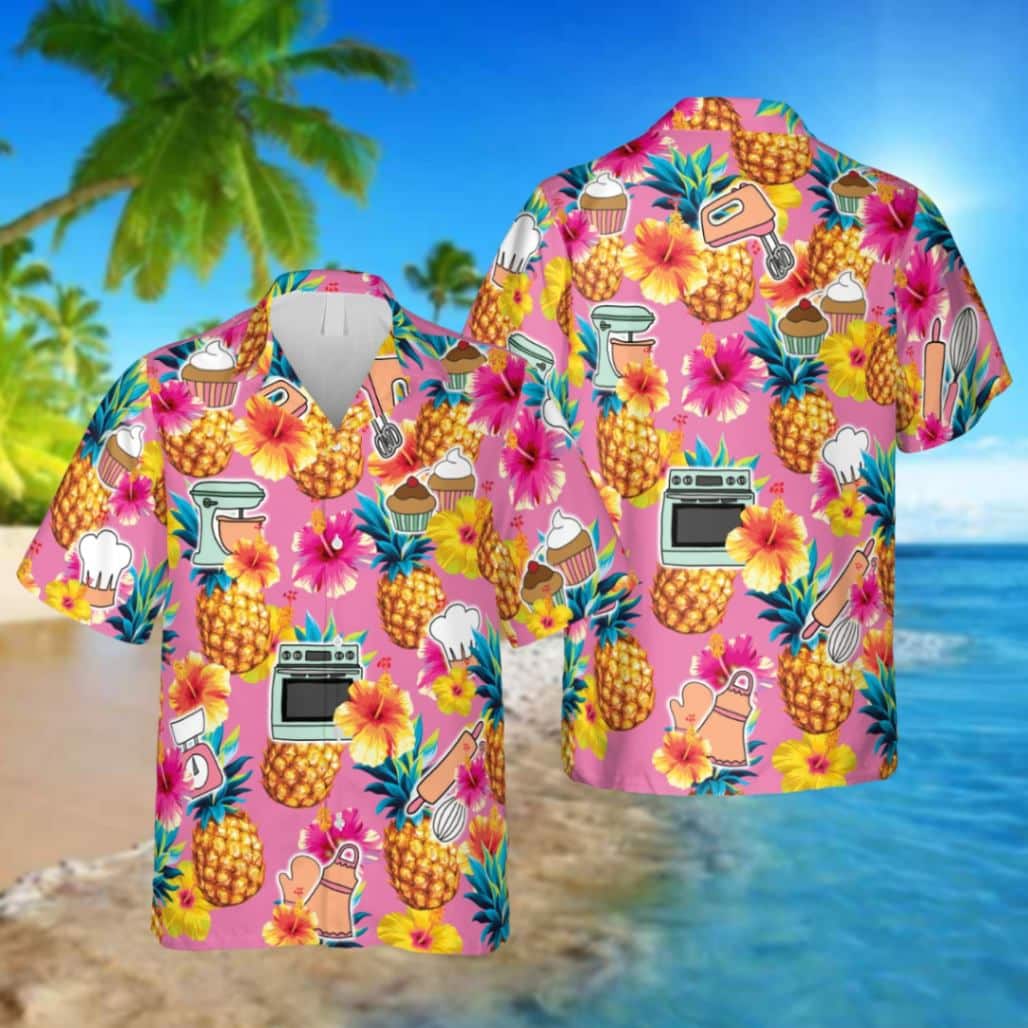 Bakery Pineapple Pink Hawaii Shirt Summer Shirt