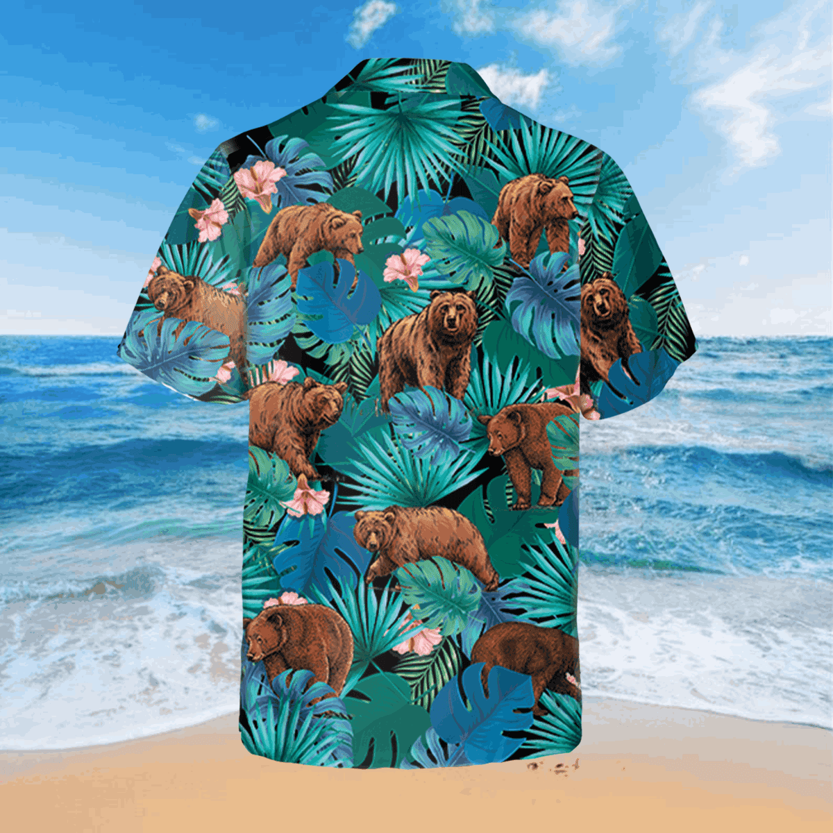 Funny Bear Hawaiian Shirt Gift For Him - Image 3
