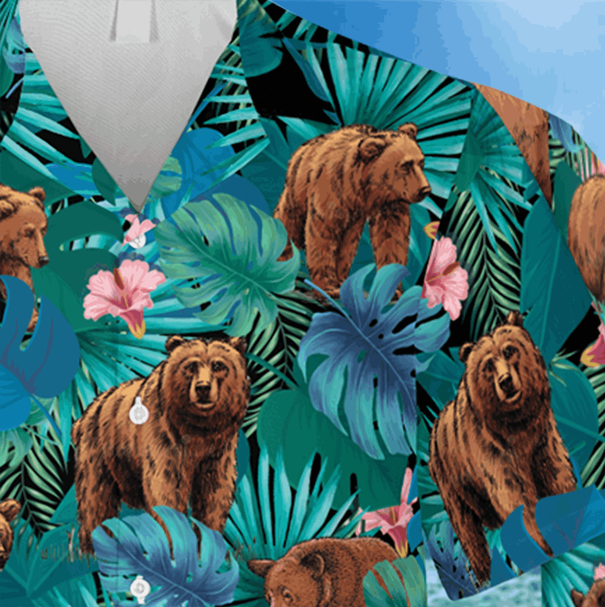 Funny Bear Hawaiian Shirt Gift For Him - Image 4