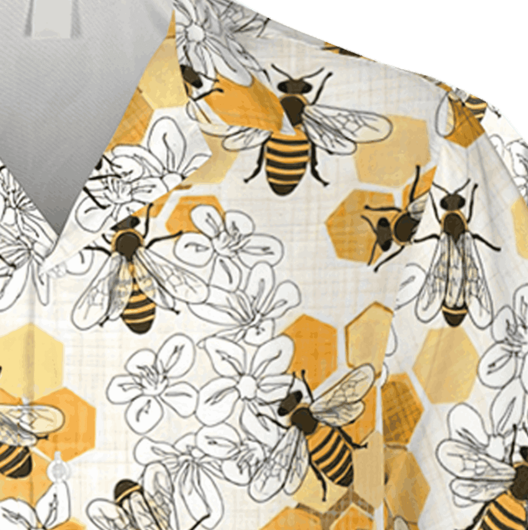 Honey Bee White Hawaii Shirt Mothers Day Gift