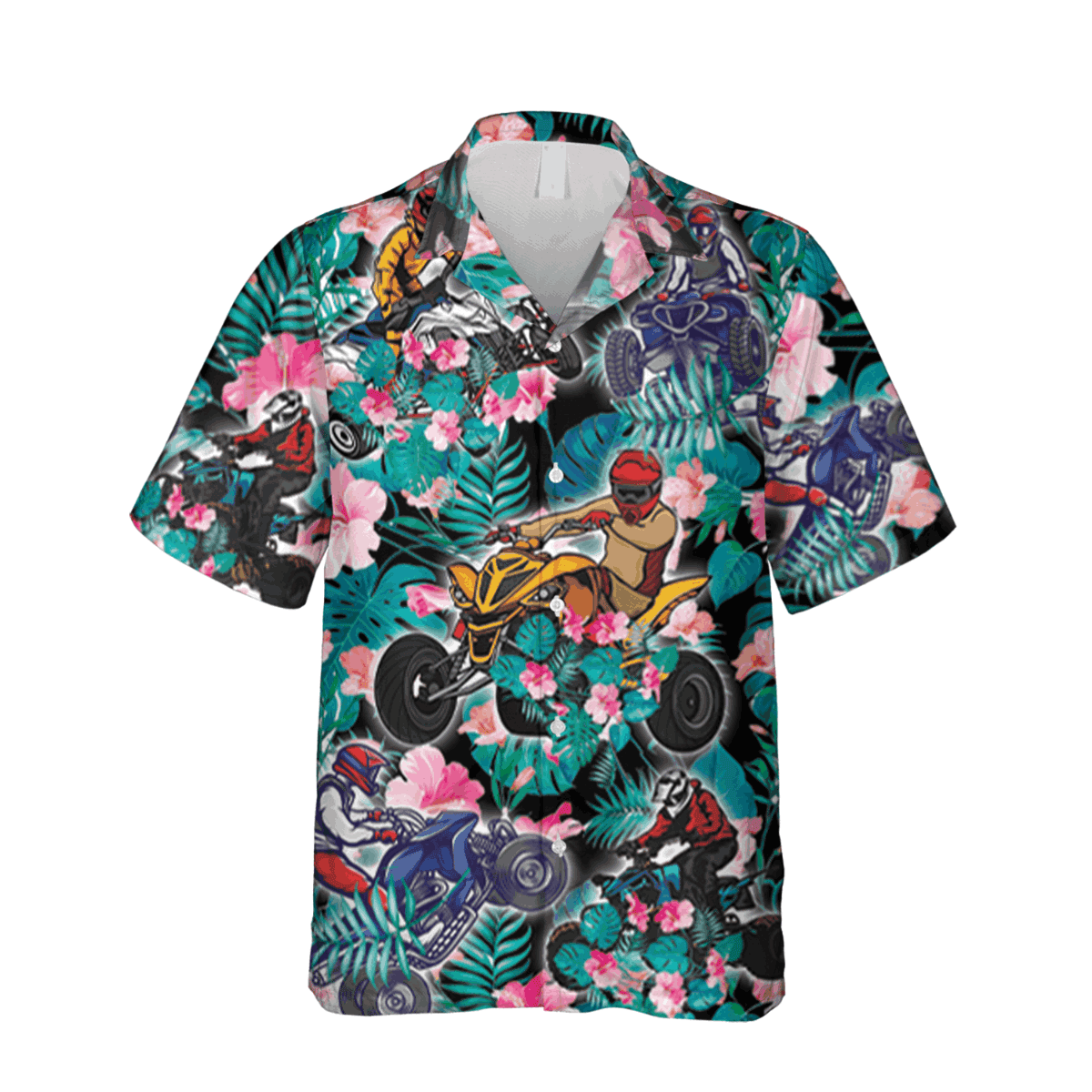Atv Hibicus Flowers Hawaiian Shirt Mothers Day Gift - Image 3