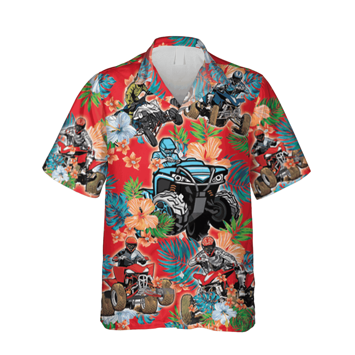 Atv Red Hawaii Shirt 4 Wheelers Lovers Gift - Image 3
