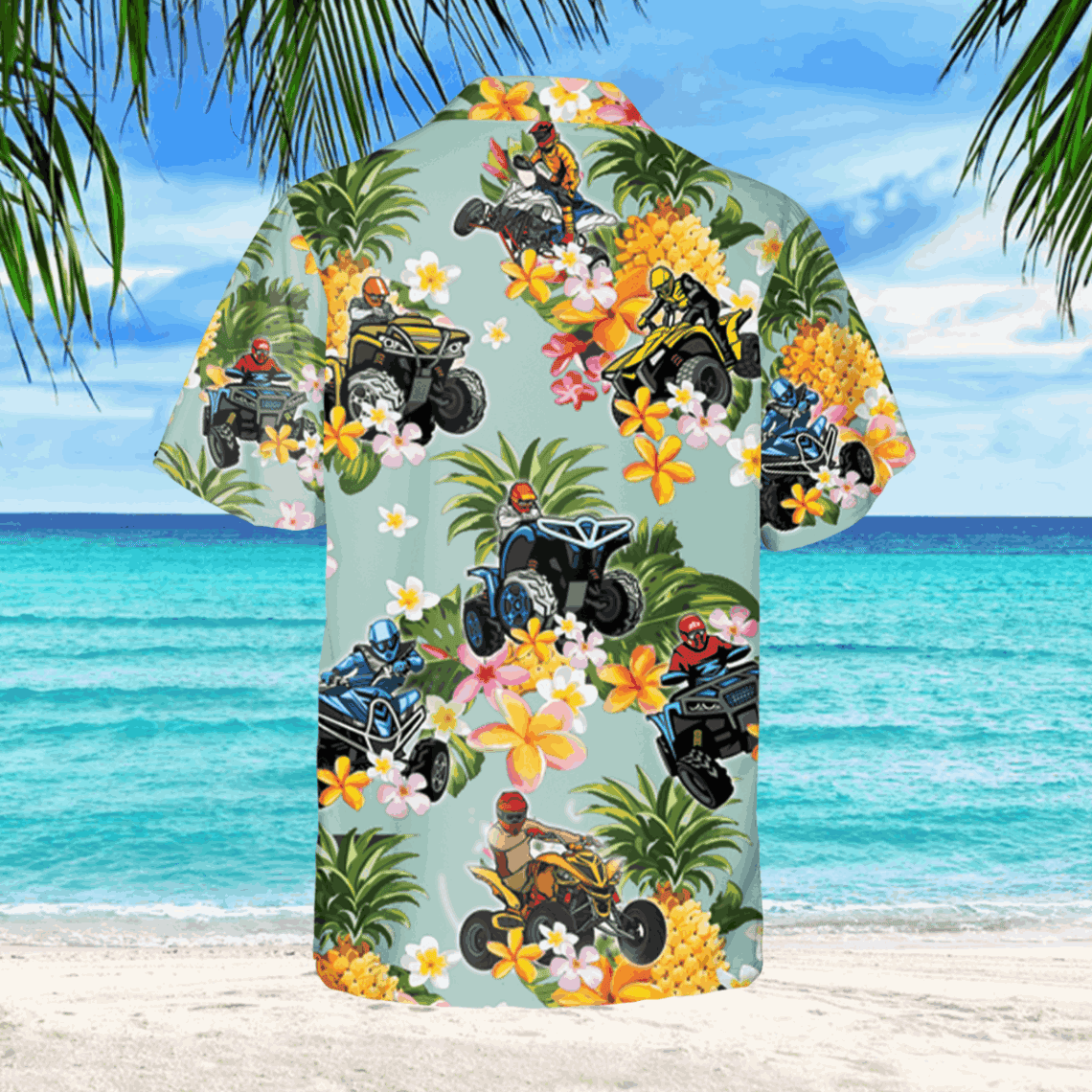 Riding Atv Hawaii 3d Shirt Off Road Shirt For Men - Image 3
