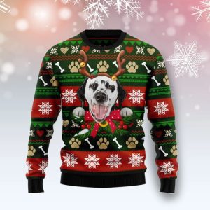 Christmas Ugly Sweater Dalmatian Funny Dog Funny Unisex Sweater Gift