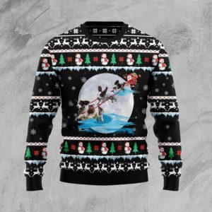 Christmas Ugly Sweater English Springer Spaniel Funny Unisex Sweater Gift