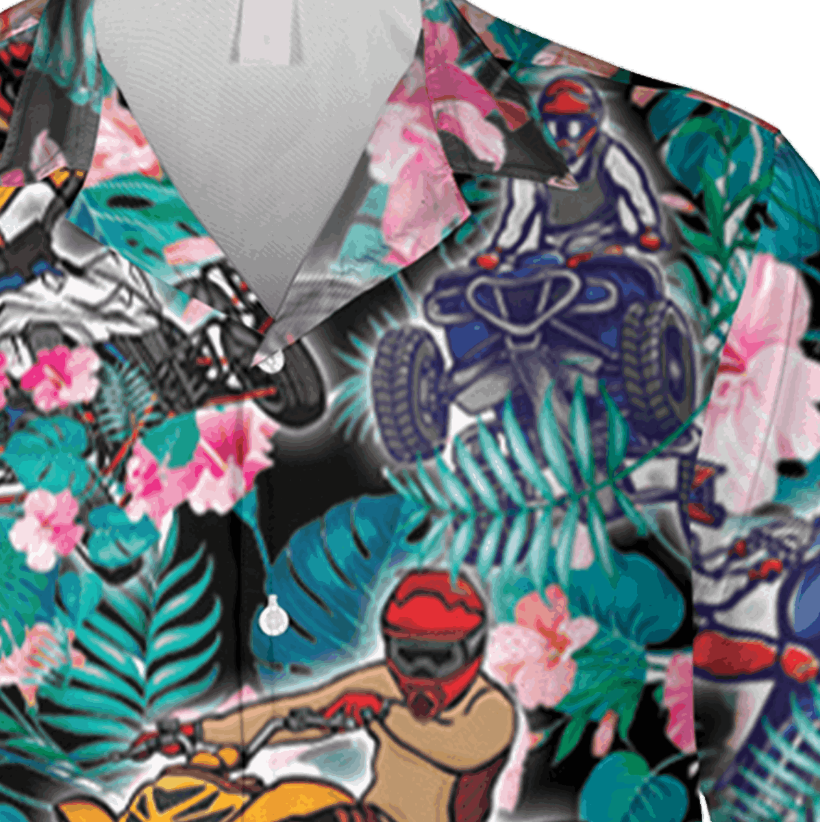 Atv Hibicus Flowers Hawaiian Shirt Mothers Day Gift - Image 4