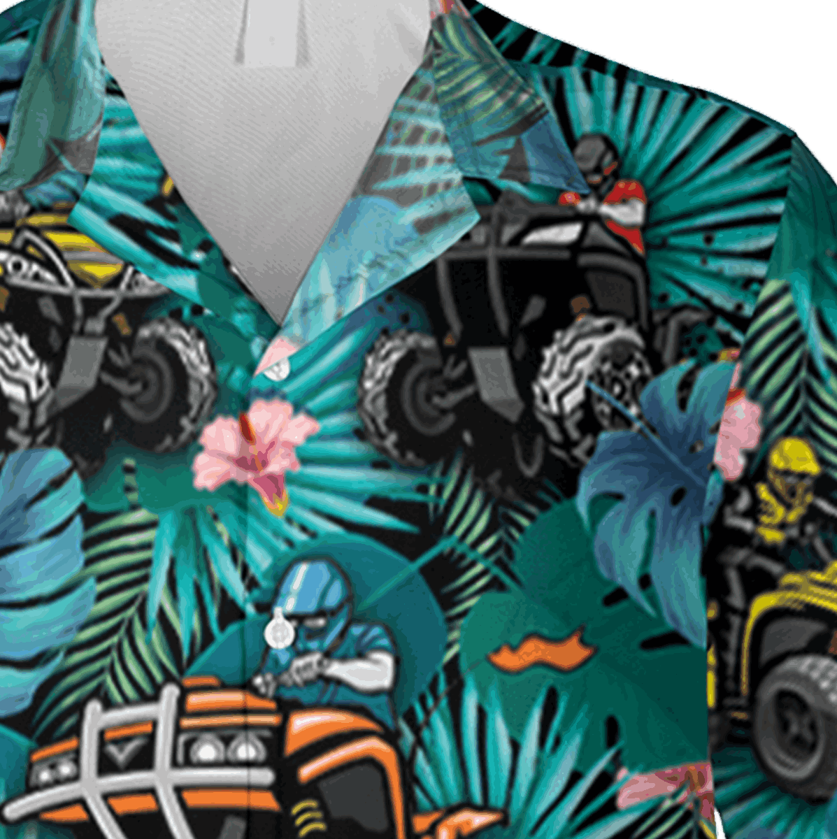 Riding Atv Hawaii 3d Shirt Off Road Shirt For Men - Image 4