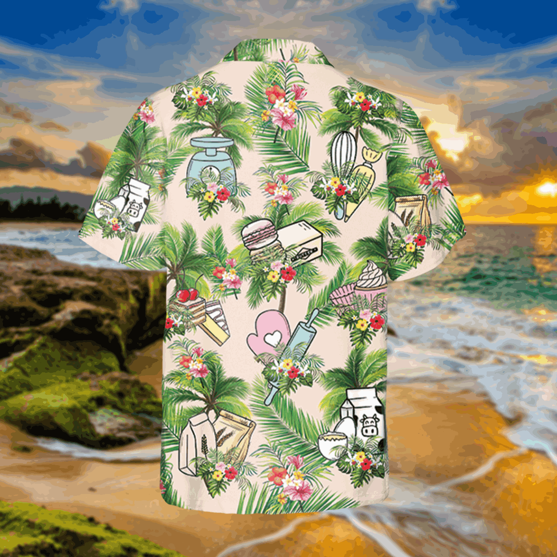 Bakery Hawaii Shirt Tropical Vintage Shirt - Image 3