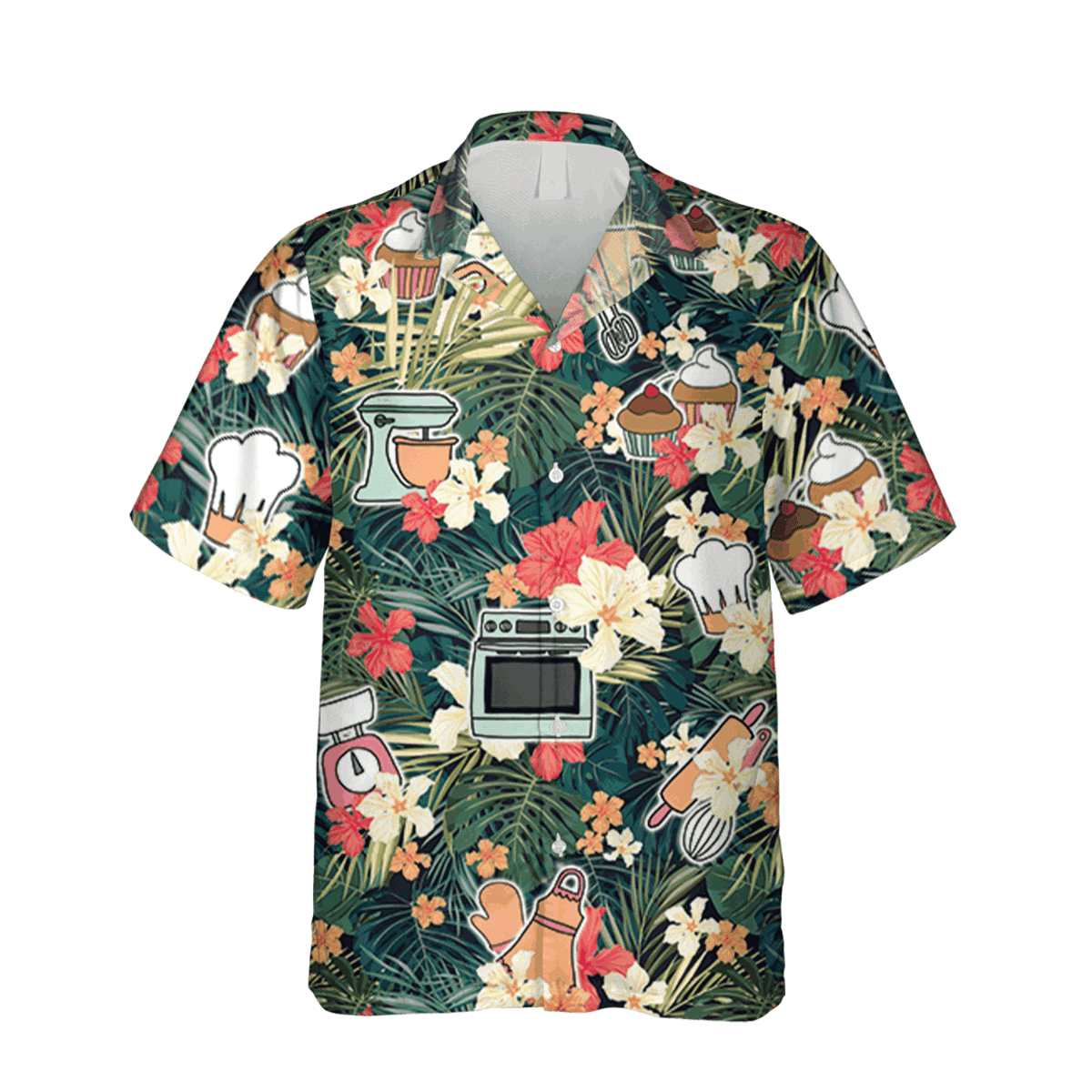 Bakery Hawaiian Shirt Tropical T-shirt - Image 2