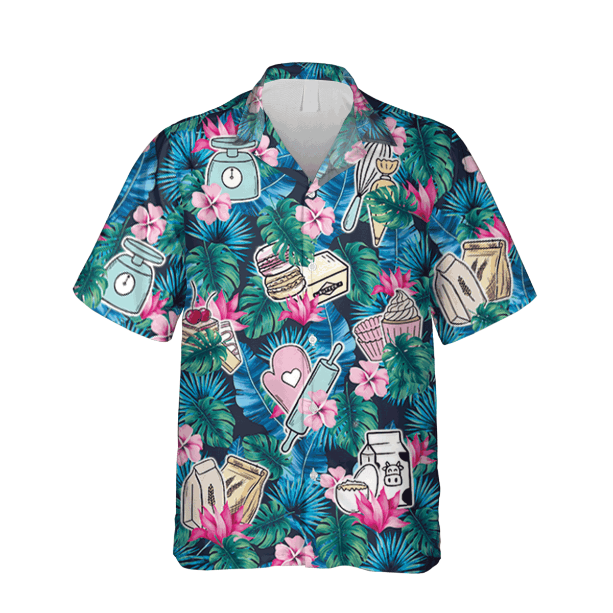 Blue Bakery Hawaiian Shirt Summer Outfit - Image 2