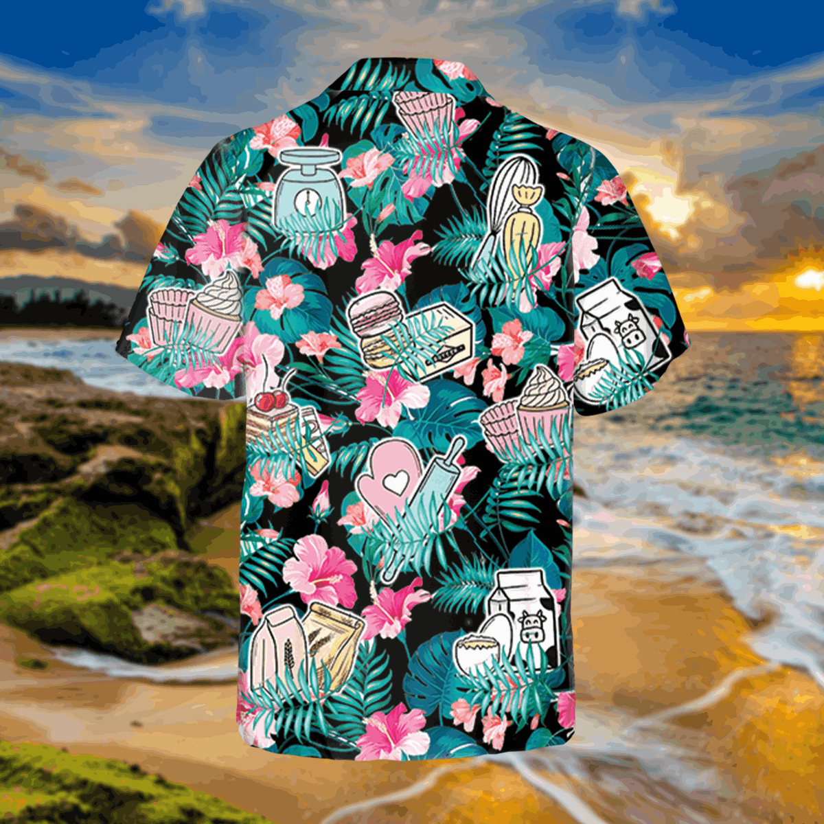 Baker Hibicus Hawaiian Shirt Fathers Day Gift - Image 3